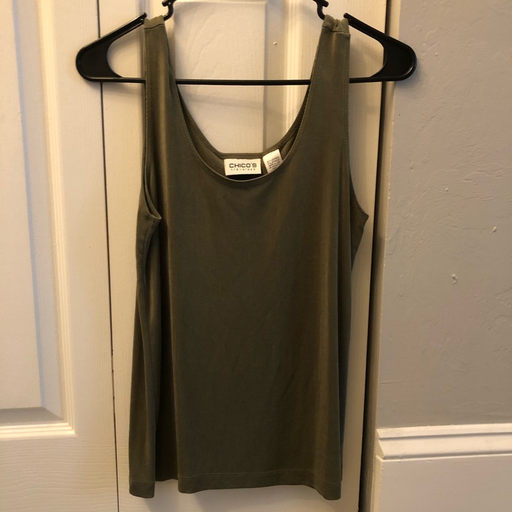 Olive Green Chico’s tank top